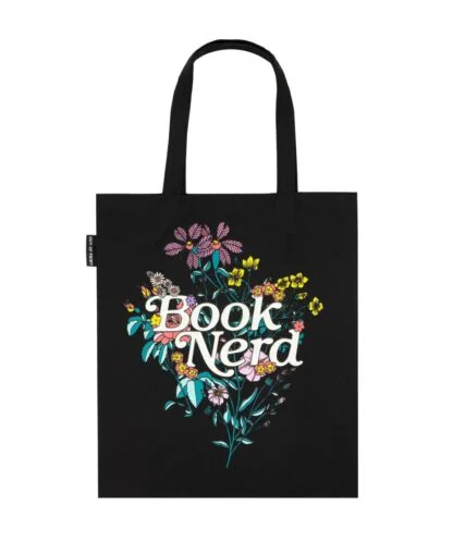 Out of Print Tote: Book Nerd Floral - Image 2