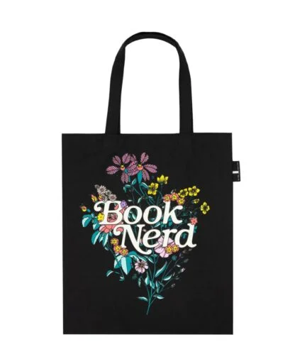 Out of Print Tote: Book Nerd Floral