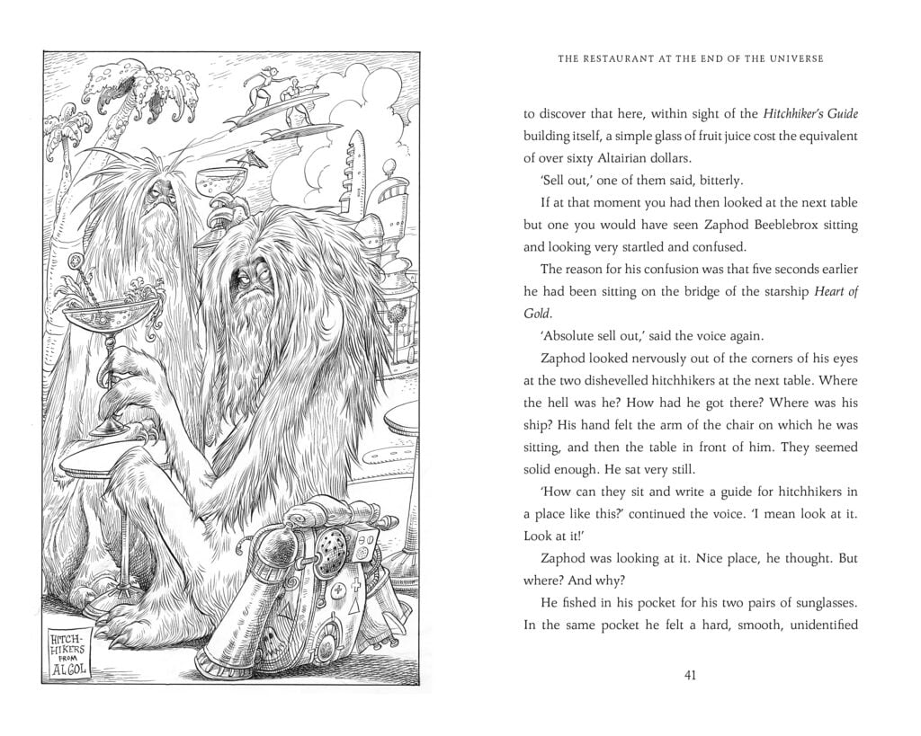 The Restaurant at the End of the Universe Illustrated Edition Lit Books